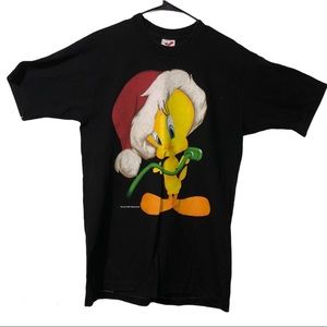 VINTAGE X-Mas Tweety Bird/Sylvester Graphic Tee